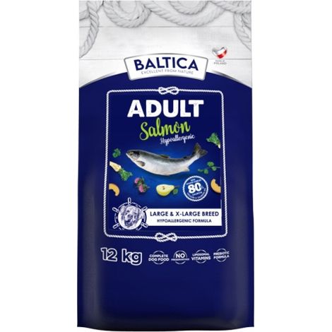 Croquettes pour chien BALTICA EXCELLENT Saumon Hypoallergéniques L/XL 12 kg (1/2)