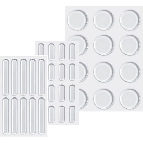 Tampons de Protection Transparents, Pare-Chocs en Caoutchouc Tapis De Meubles Anti-Bruit Transparent pour Portes D'armoires,Cuisine,Salle de Bain,Bureau (1/5)