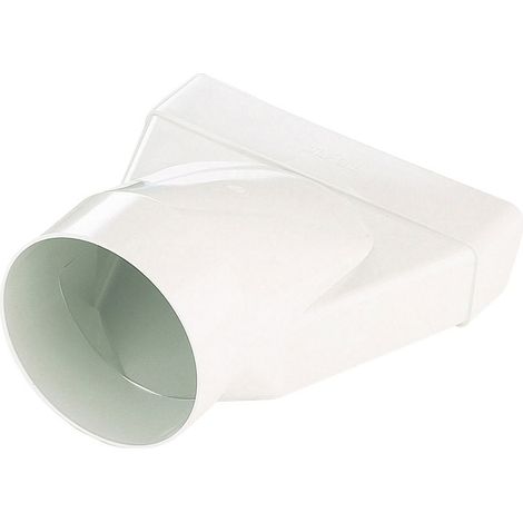 Unelvent – Manchon mixte PVC 125 mm – Longueur 270 mm – Section 55 x 220 mm – Pour tube rectangulaire et gaine Ø125