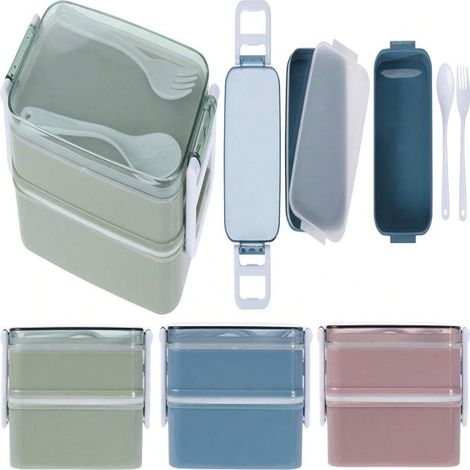 Lunchbox 18x10x8,5 cm – sortiert, wasserdichte Lunchbox, kompakte, mehrfarbige Lunchbox (1/4)