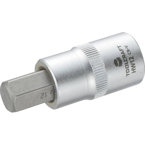 TOOLCRAFT 816160 Brugola interna Inserto giravite a bussola 12 mm 1/2 (12.5 mm)