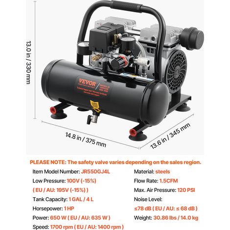 VEVOR Machine de Projection de Glace Sèche, Capacité 5 kg, Machine de Nettoyage Cryogénique 4 Buses, Pression Quantité Réglables, Nettoyeur à Jet VEVOR Machine de Projection de Glace Sèche, Capacité 5 kg, Machine de Nettoyage Cryogénique 4 Buses, Pression Quantité Réglables, Nettoyeur à Jet
