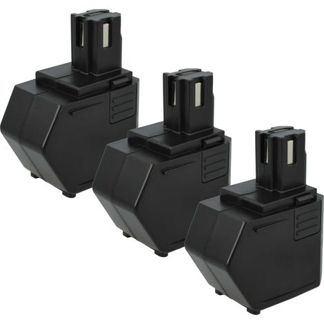 vhbw 3x Akku Ersatz für Hilti SBP12, SFB105, SFB121, SFB125, 00315082 für Elektrowerkzeug (3000 mAh, NiMH, 12 V)