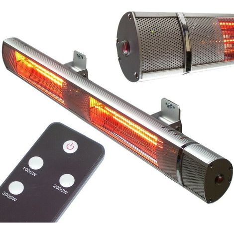 Heizstrahler 3000W Infrarotstrahler 56179 Wandstrahler Terrassenstrahler Funk (1/5)