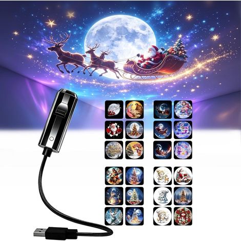 Projecteur Noel,Projecteur de Noël HD USB Plug And Play HD Star Projector (1/5)