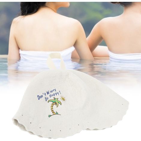 Saunahut im modernen Stil, leichter Wollfilzhut, Saunazubehör für Damen und Herren (1/5)