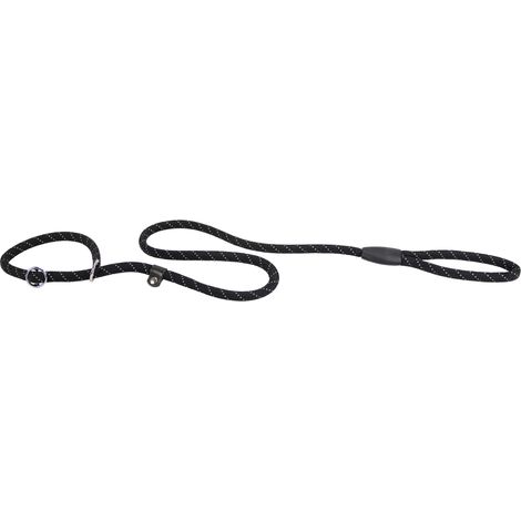 Ferplast SPORT REFLEX GC Guinzaglio per cani con collare semistrangolo Ferplast SPORT REFLEX, riflettente in cordino di nylon . Variante - Misure: Ø 13 mm x L 170 cm - Nero