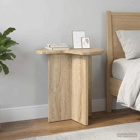 vidaXL Tavolo laterale Rovere Sonoma Ø 39 x 38 cm Legno
