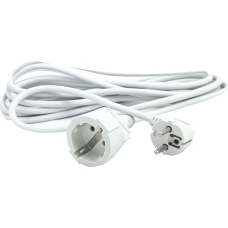 Prolunga elettrica Schuko 4,8mm 10m 16A BLANCO (1/3)