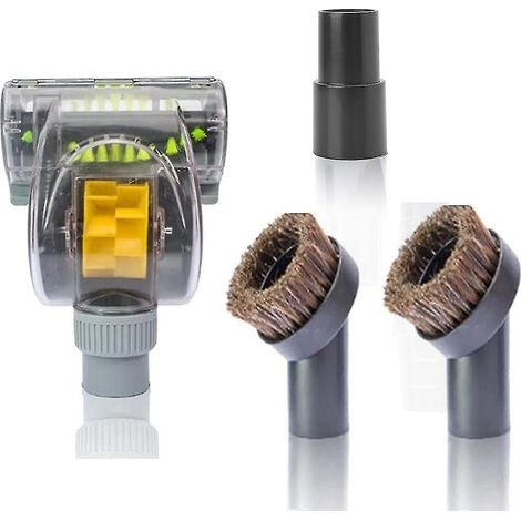 Reinigungsset mit 2 Staubbürsten und Tierhaar-Turbobürsten inklusive Adaptern (1/4)