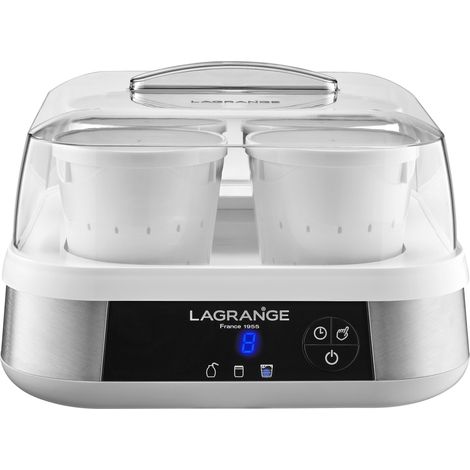 Yaourtière-Fromagère ligne, 1,5 L, 9 pots en verre, 4 pots à faisselle, programmable, arrêt automatique, signal sonore, 18 W, 459602 (1/5)