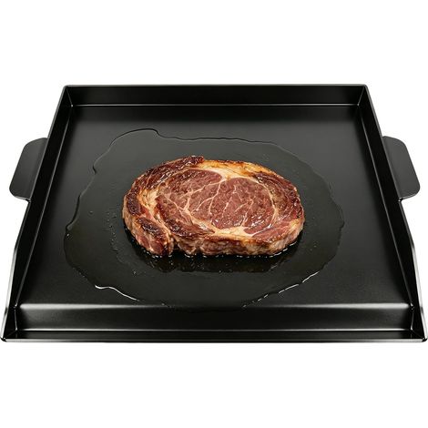 Plaque de Cuisson en Fonte 58,5 x 41 cm, Plancha Universelle pour Barbecue (1/5)