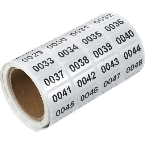 rouleau d'autocollants chiffres rectangulaires repositionnables-2.00X1.00X0.10CM (1/3)