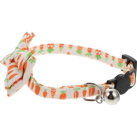 Collar para gatos con cascabel para uso diario, paquete de 3 unidades, color blanco. (1/5)