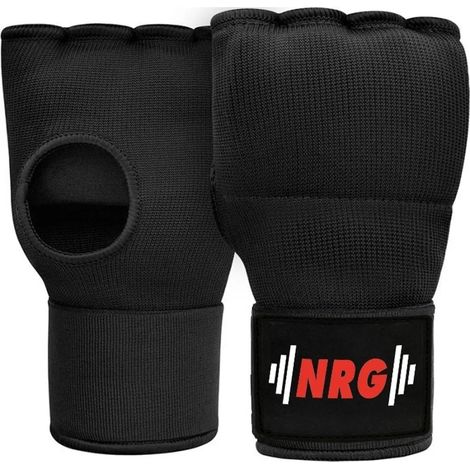 Gants de boxe intérieurs en gel NRG Fitness avec bandes de protection pour les mains - Taille : XL (1/5)