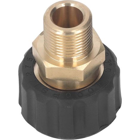 Adaptateur pour nettoyeur haute pression, raccord de tuyau, 5000 PSI, pièces de rechange, accessoires, mâle G3/8 vers femelle (1/4)