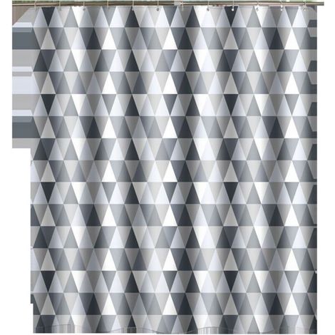 Tente de douche 200x220 cm, polyester imperméable, anti-moisissure - 200 x 220 cm (1/4)