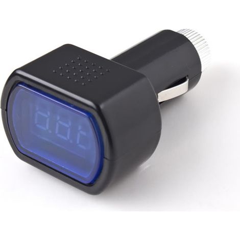 BEBUSINGOTO Affichage numérique 12v Led Voiture Véhicule Cigarette Socket Voltmètre Tension Batterie Testeur De Puissance Électrique Jauge Indicateur Van Camion Moto (1pcs)