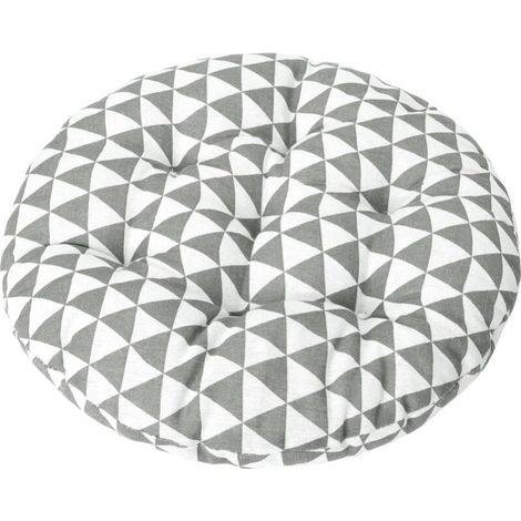 Coussin de chaise de bistrot rond de 15 pouces, coussin de siège décoratif d'intérieur et d'extérieur, coussin de chaise doux et épais pour terrasse de jardin de bureau à domicil (1/4)
