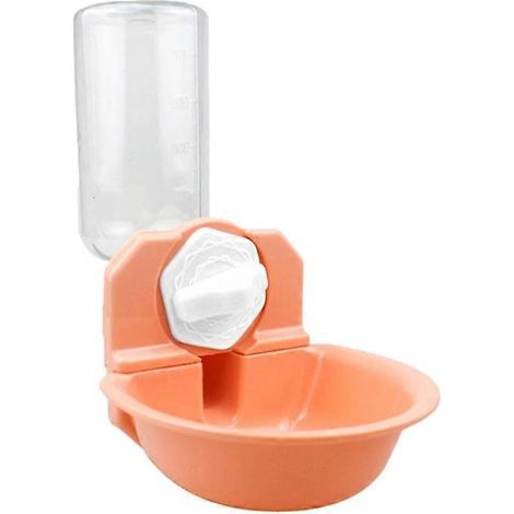 Kaninchen-Wasserflasche 8,5oz 17oz, automatischer hängender, auslaufsicherer Spender, rosa Größe L – auslaufsicherer Wasserspender für Nagetiere.