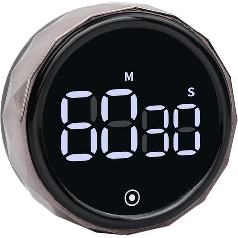 Lntyq Minuteries de Cuisine Numériques 3 Volume Réglable Compte à Rebours Magnétique Minuterie à Grand Écran LED pour Cuisson Étudier S'entraîner (1/5)