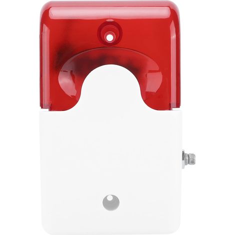 Alarme Sonore Lumineuse 12V DC Volume Réglable Klaxon D'alarme Antivol Avertissement Sonore Lumière Klaxon D'alarme Mini Sirène Stroboscopique (1/5)