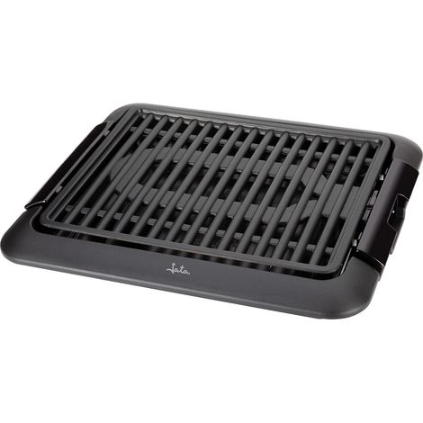 JATA Barbecue elettrico per interni, senza fumi e odori, completamente rimovibile, vassoio per raccogliere le salse Facile da pulire Antiaderente (1/5)