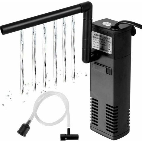 4W 600L/H Water Flow Aquarium Filter Internal Filter for 60L Aquarium Filter Pump Aquarium with Filter Sponges for Fish MUMU (1/4)