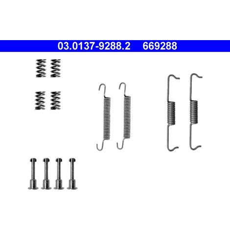 Kit d'accessoires, mâchoires de frein de stationnement ATE 03.0137-9288.2 AUDI