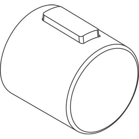 Ideal Standard Manija de termostato sin impresión cromo, F960952AA