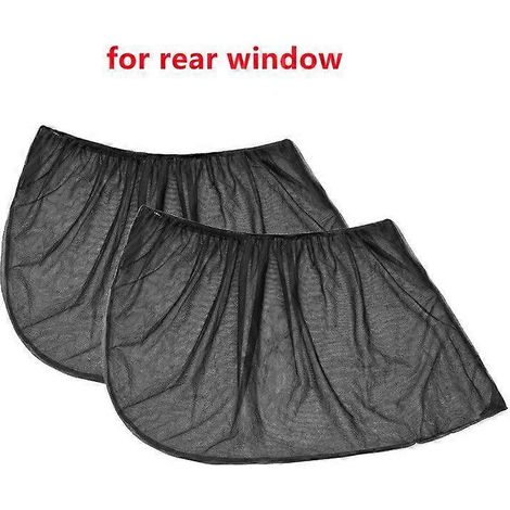 Lot de 2 pare-soleil de voiture, protection UV, rideaux latéraux, visières de protection solaire, films de protection pour vitres, accessoires de style automobile, 110 x 50 cm (1/5)