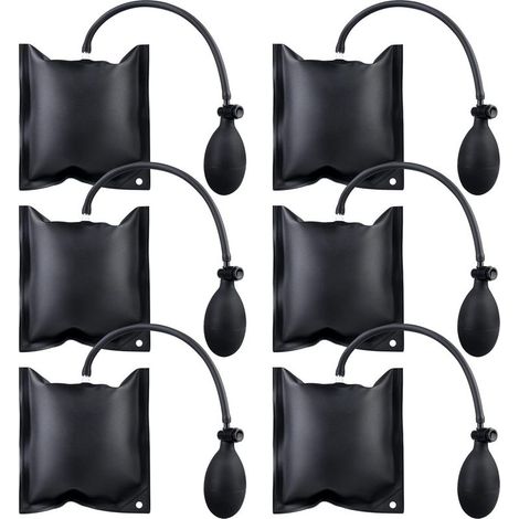 6 Pcs noir 150x163 cm Coussin De Levage, Coussin Levage, Coussin Gonflable Bricolage, Coussin De Montage Coussin D'air, Coussin D'air Gonflable, Coussin D'air Levage Coussin