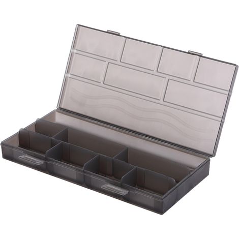 Caja de almacenamiento para accesorios para el cabello (8 compartimentos): horquillas, tijeras, peine, pinzas para el cabello, etc. Caja de almacenamiento vacía para herramientas de manicura.