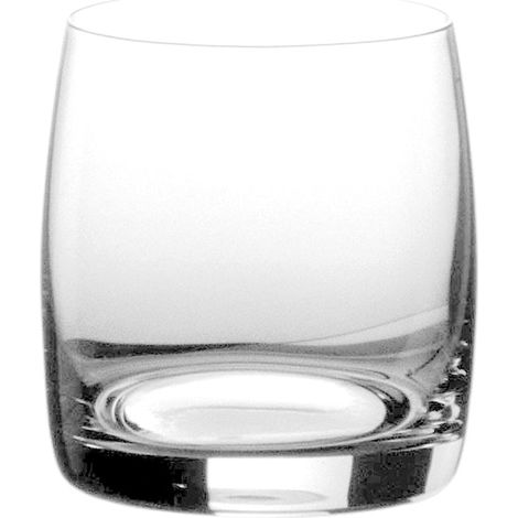 Zafferano Set 6 Tumbler Riverberi in Vetro Soffiato Trasparente 29 cl, Design Elegante e Raffinato per Tavole di Classe, Ideale per Bevande e Cocktail