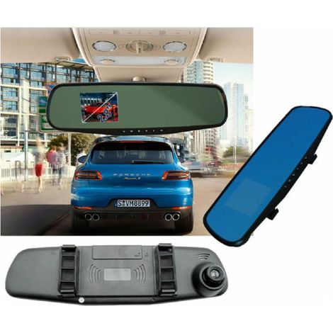 Trade Shop - RÜCKSPIEGELMONITOR DVR ZEICHNET VIDEOKAMERAS VORNE 120° 2.8" AUF - (1/5)