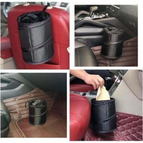 Poubelle Voiture - Poubelle Pliable Suspendue En Tissu Oxford - Pour Voiture Fourgonnette Caravane Bateau - 2 Pièces (1/4)