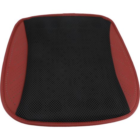 Ortviai Coussin de Siège Ventilé 8 Ventilateurs USB 3 Vitesses, Housse Détachable Anti-dérapante, Rouge et Noir