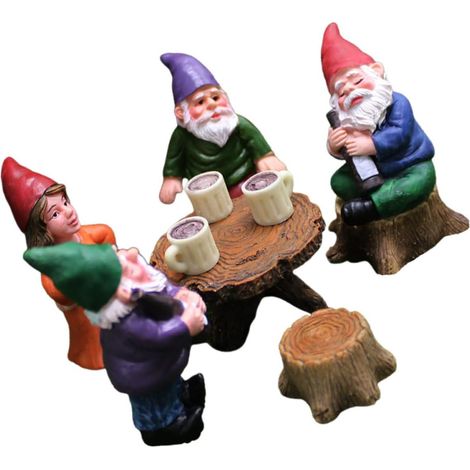 Kreative Gartenzwerg Figur Satz für Weihnachtsdeko