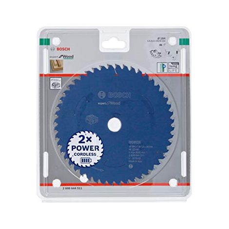 Lama circolare a batteria Expert per legno, 184 x 1,6/1 x 20, 48 denti (1/4)