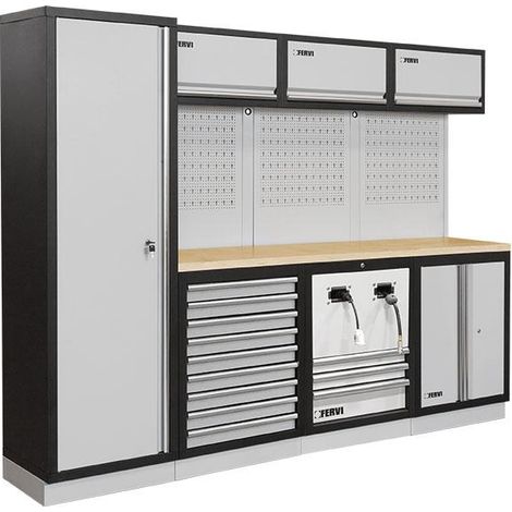 Muebles modulares muebles de taller bancos armarios cajoneras Fervi A007UF