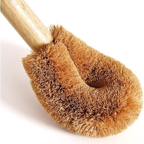 Spazzolini per WC in legno, accessori per WC/bagno, spazzolini per WC, setole in fibra naturale di cocco, spazzolino per WC di alta qualità (1/5)