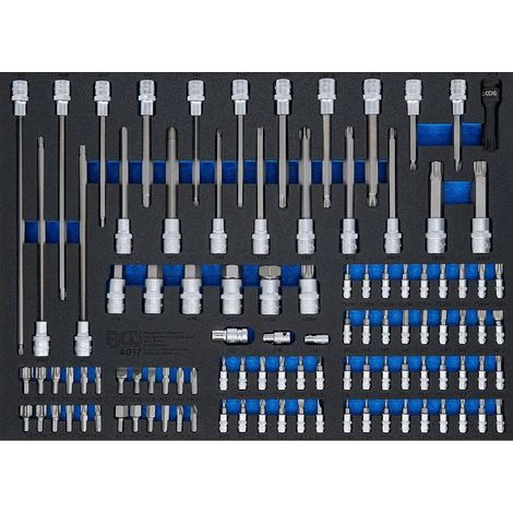 Insert de Servante d Atelier 3/3 - 104 pcs Embouts et Douilles - Organisation et Accessibilité Optimales - D-Work
