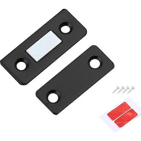 5 paires ultra-mince de bouchons de porte magnétique invisible Attrape aimant avec vis, polyvalent et pratique (1/2)