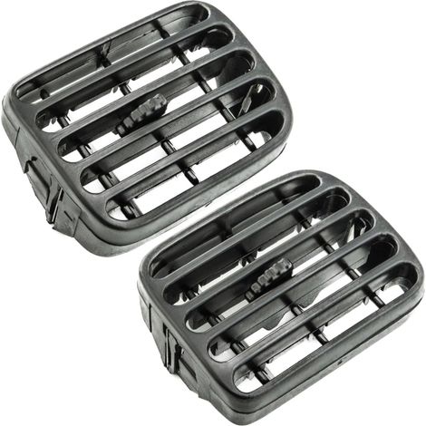 LaBlanc - Rejilla de ventilación compatible con Renault Clio 2 (1998-2001), Thalia (2001-2006), Salpicadero, Salidas de aire acondicionado (Izquierda y Derecha), 7702258280, 7702258279, Color negro