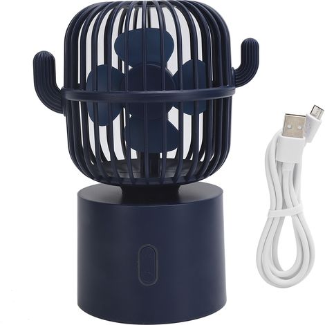 Ventilateur de Bureau Oscillant USB - Mini Ventilateur Main Silencieux avec Rotation Automatique Gauche/Droite (1/5)