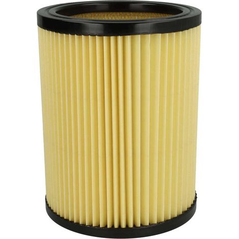 vhbw Filtro plisado reemplaza Hikoki / Hitachi 750435  710060 para aspiradora - Amarillo Negro (1/4)
