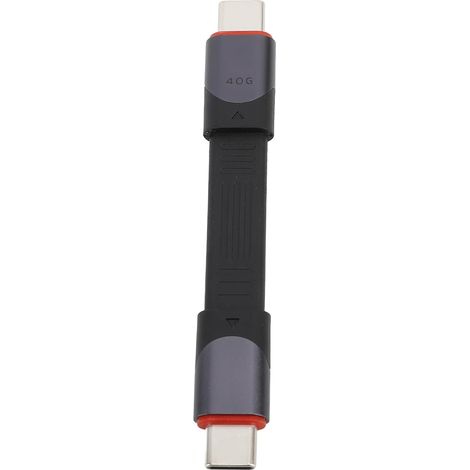 Câble USB 4.0, PD 60 W 40 Gbps Type C Mâle vers Mâle Câble USB 4.0 pour Protocoles Thunderbolt 4 3, Câble USB 4.0 Charge Rapide pour Téléphone Tablette Ordinateur Portable (1/5)
