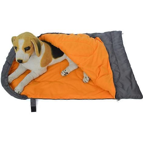 Hundeschlafsack, wasserdicht, warm, faltbar, Hundebett für drinnen und draußen, Reisen, Camping, Wandern, Rucksackreisen (43''L x 27''B) (1/5)