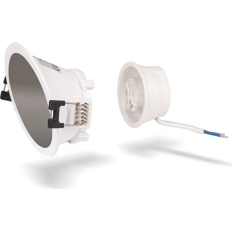 KIT Aro Downlight rund asymmetrisch Ø85mm + LED-Modul MR16 5W