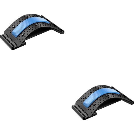 Rugstretcher - 38 5x25x16 5 cm - Verstelbaar met Zachte Pads - Afneembare Constructie - Voor Lendenwervelondersteuning bij Kantoorwerk - 2 stuks (1/5)